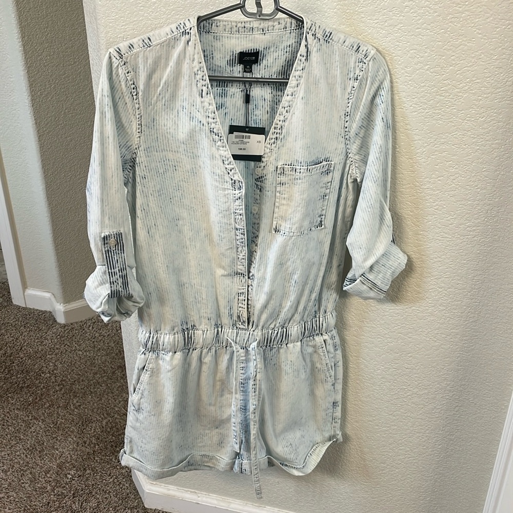 Joe’s Hickory Stripe Denim Romper | NWT | Trendy Denim Romper | Light Wash